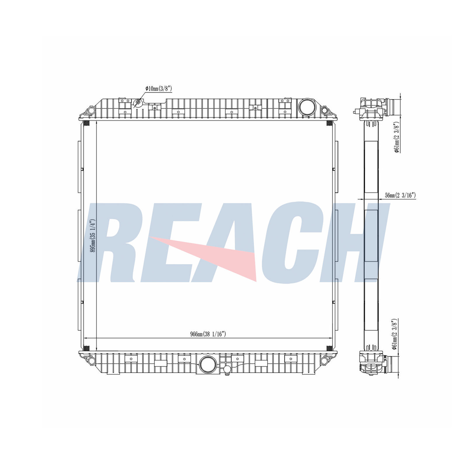 Radiator, racire motor 1.42.11032.156 REACH