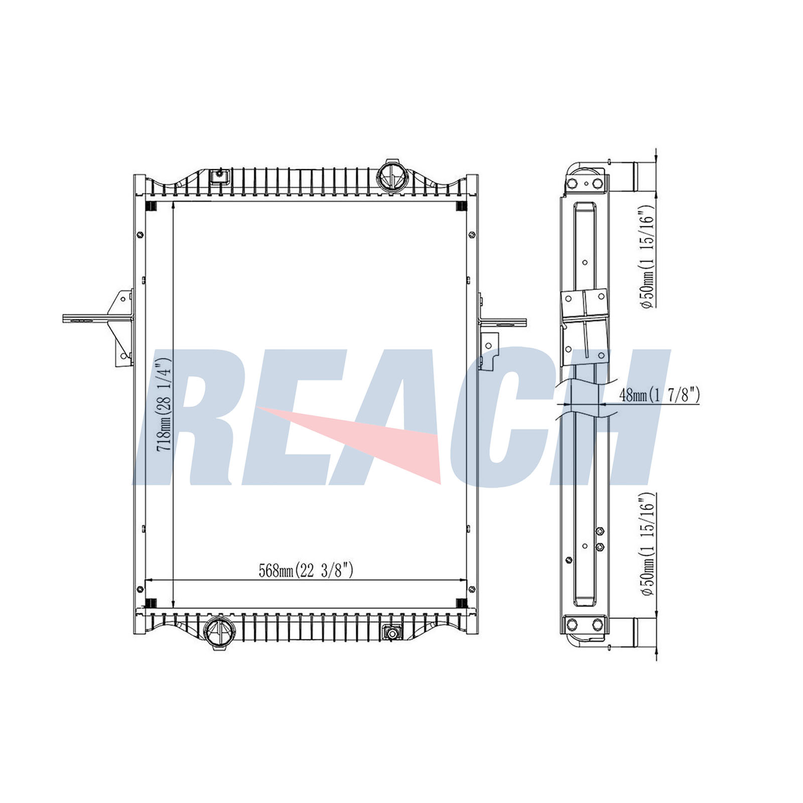 Radiator, racire motor 1.42.11051.148F REACH