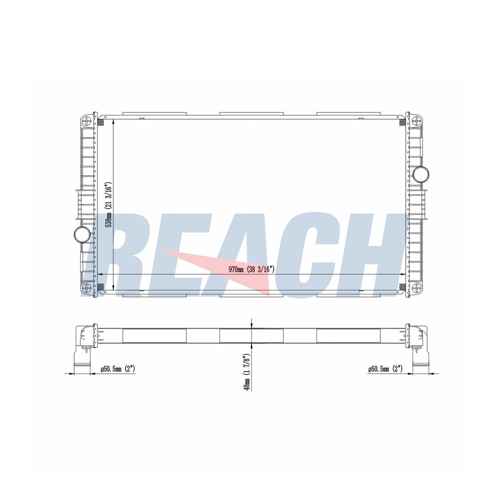 Radiator, racire motor 1.42.11077.148 REACH