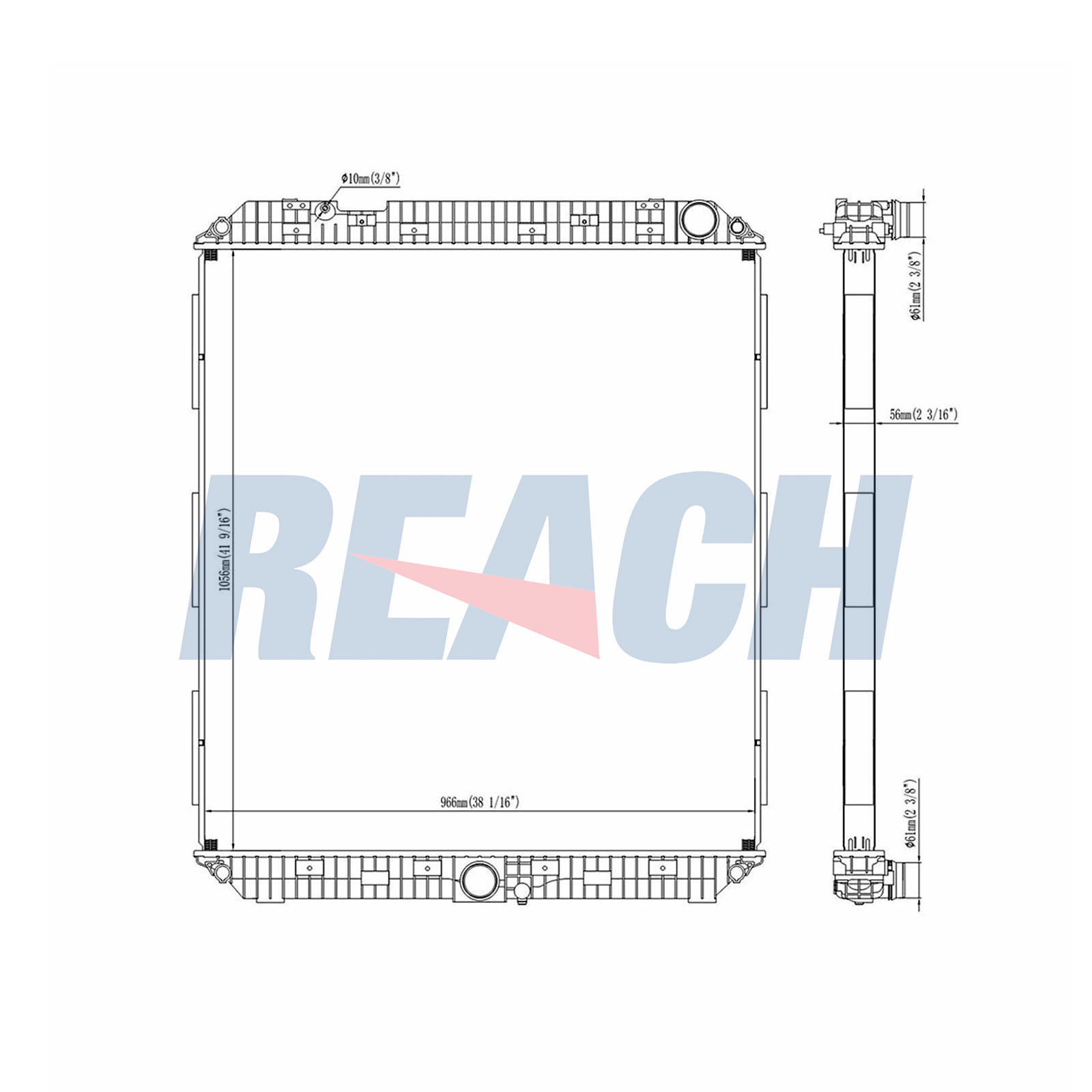 Radiator, racire motor 1.42.11082.156 REACH