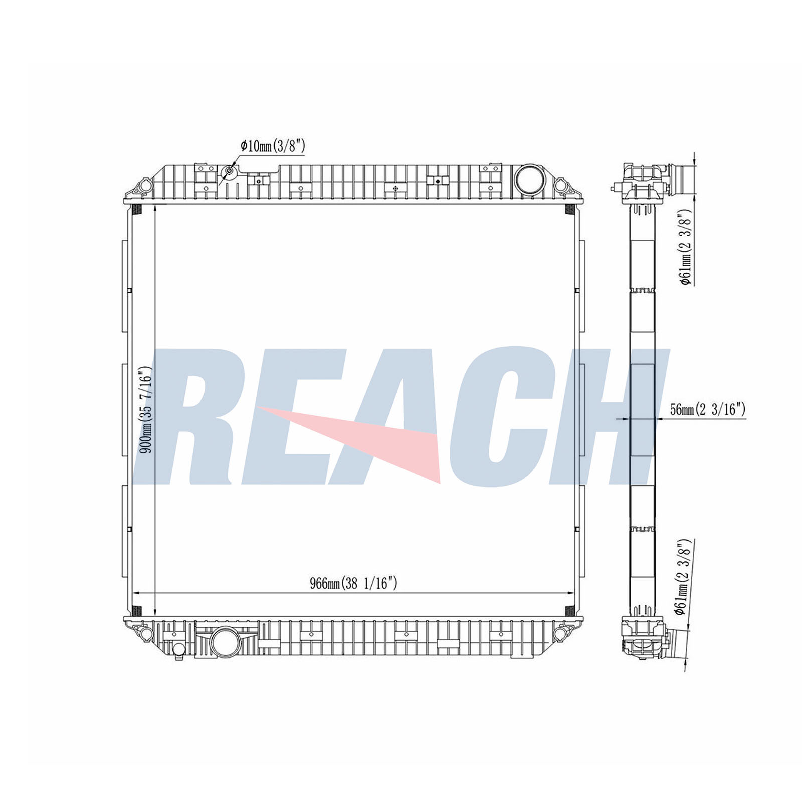 Radiator, racire motor 1.42.11083.156 REACH