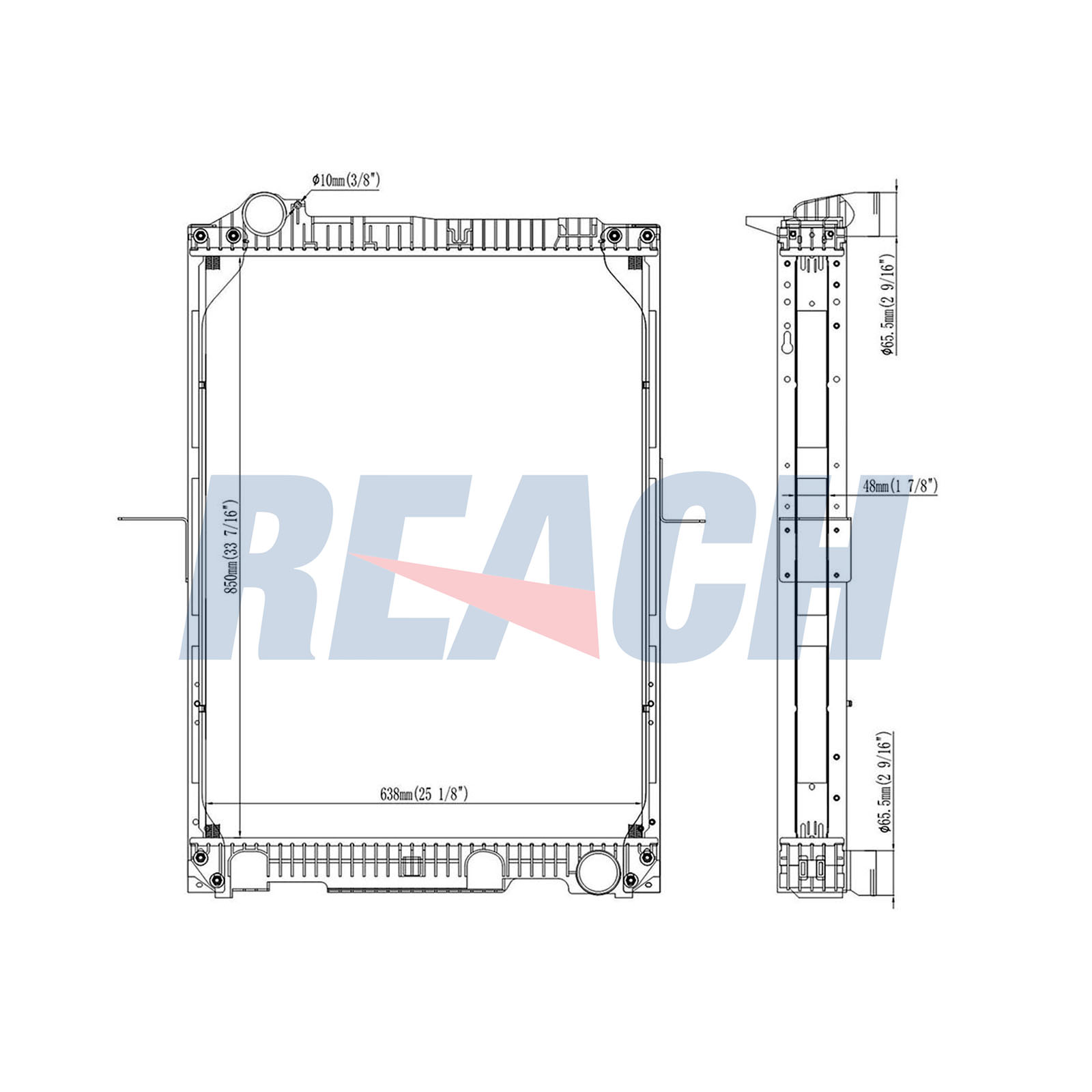 Radiator, racire motor 1.42.11104.148F REACH