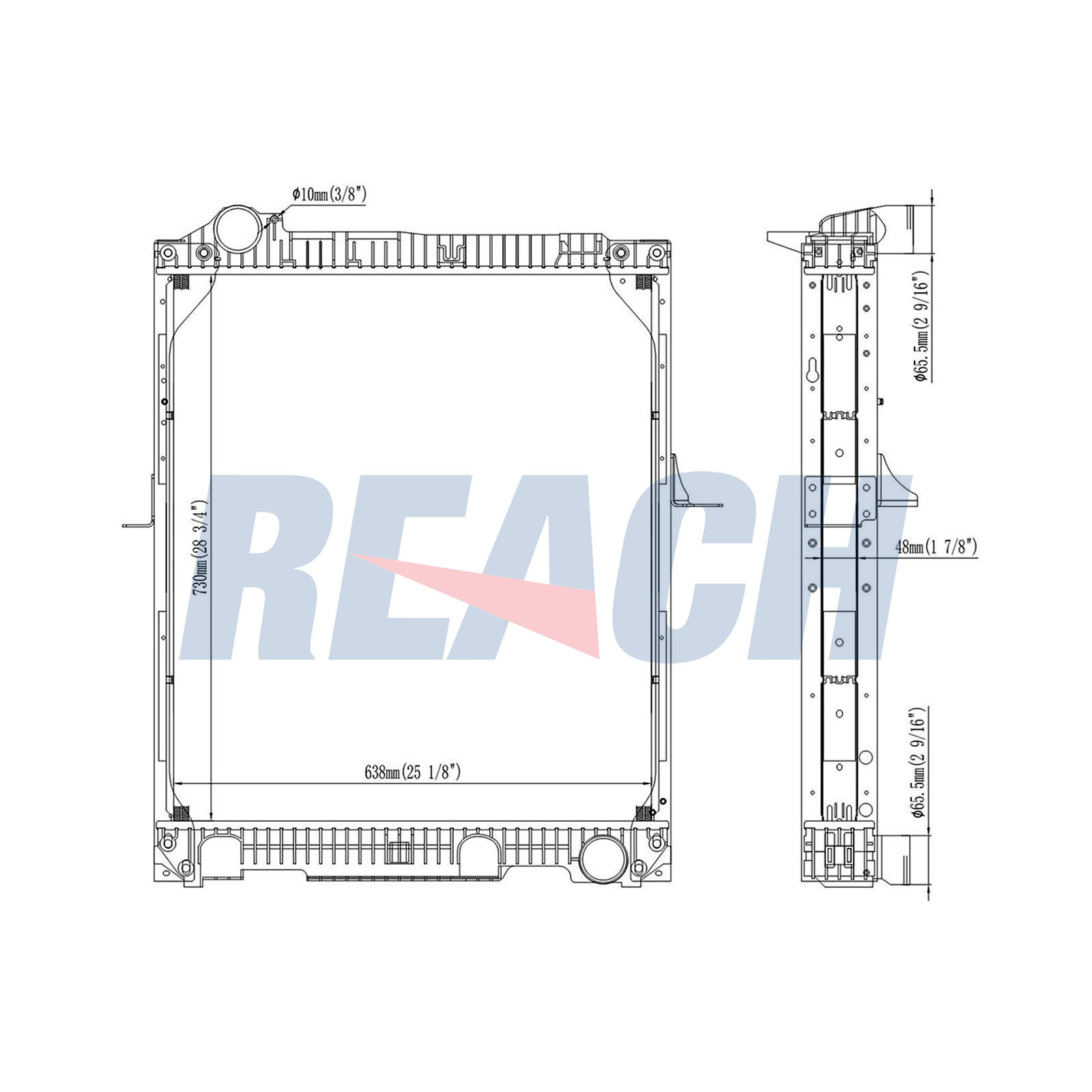 Radiator, racire motor 1.42.11105.148F REACH