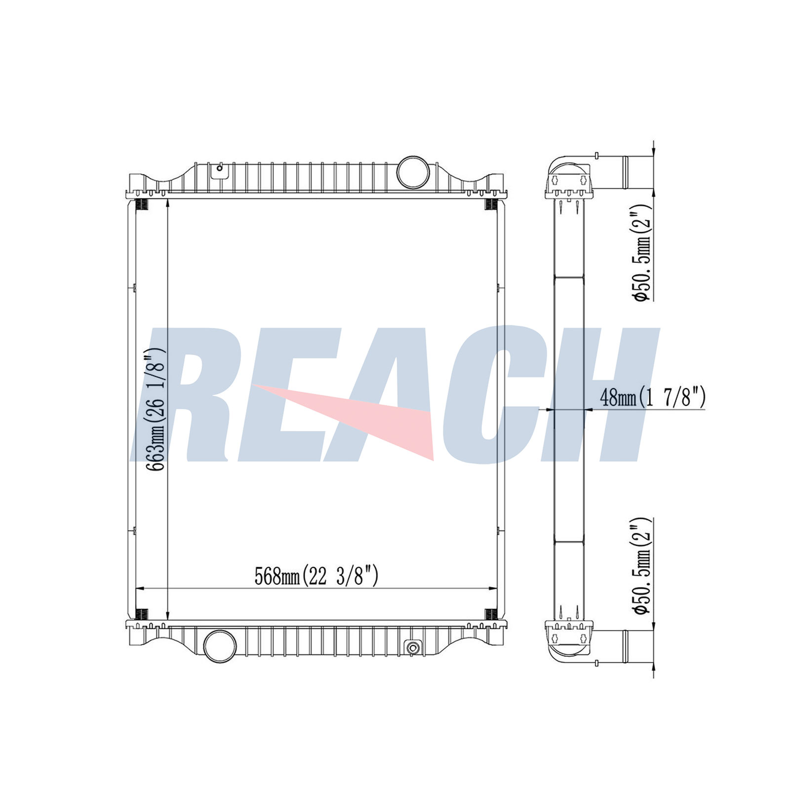 Radiator, racire motor 1.42.11158.148 REACH