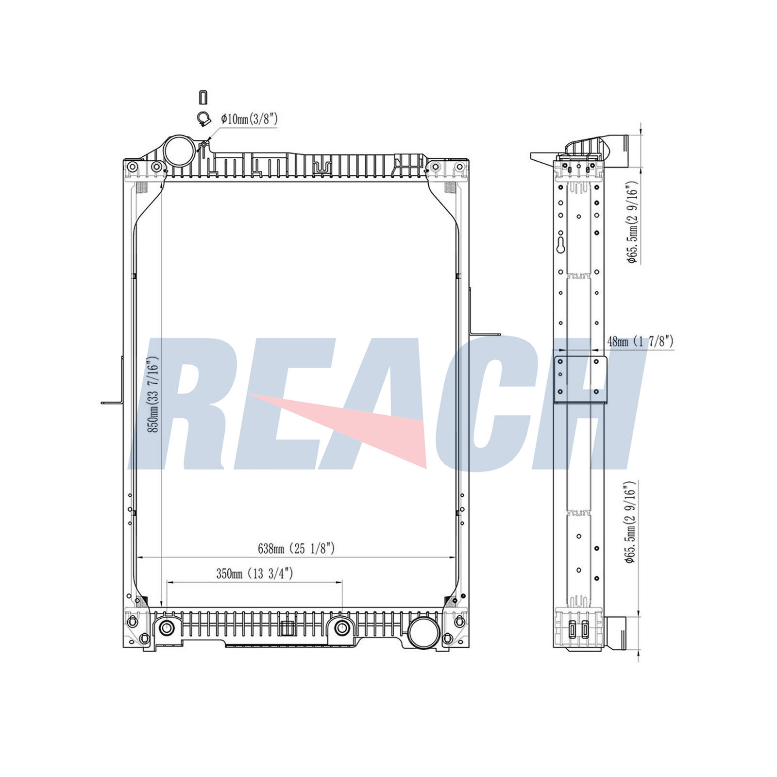 Radiator, racire motor 1.42.11173.148F REACH