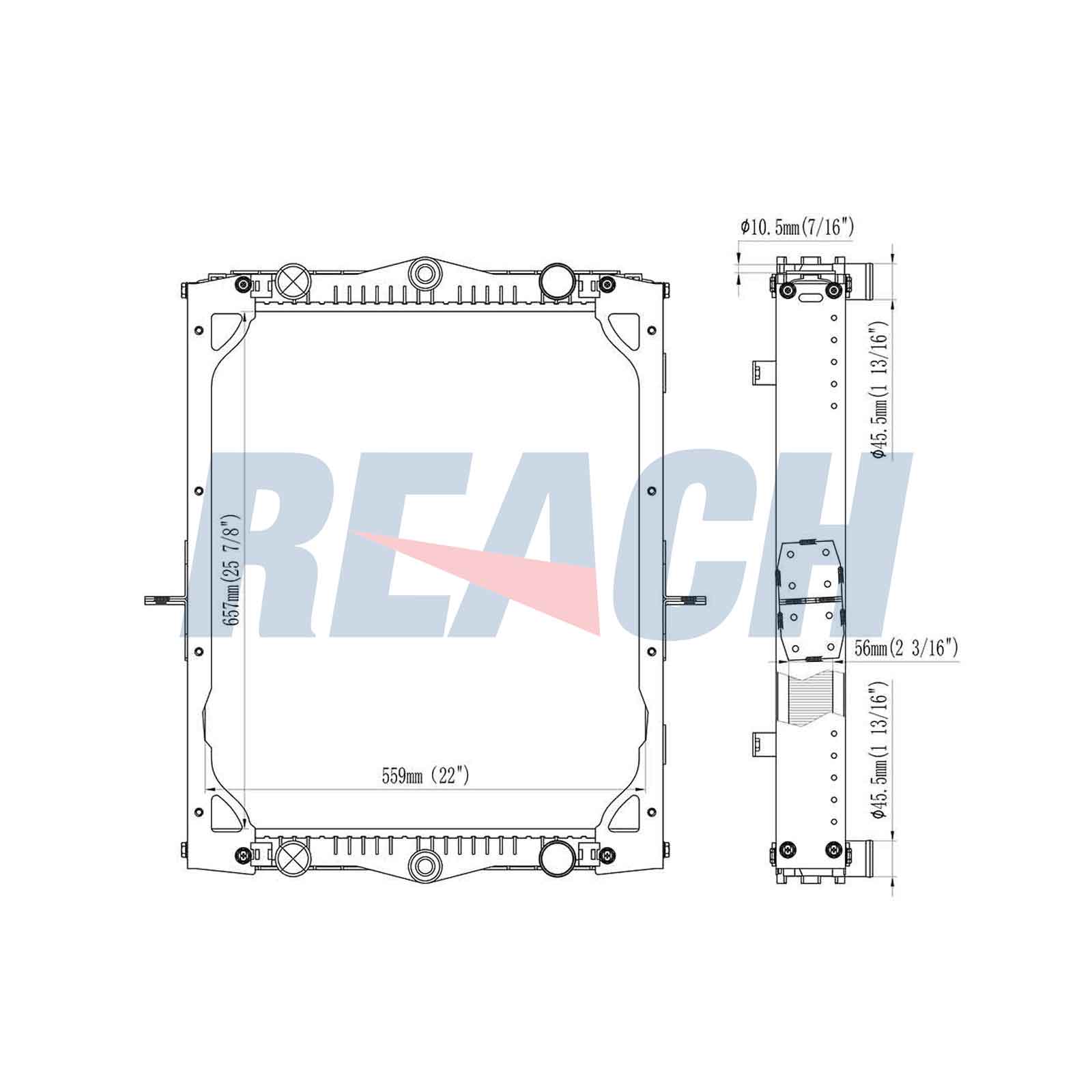 Radiator, racire motor 1.42.11398.156F REACH