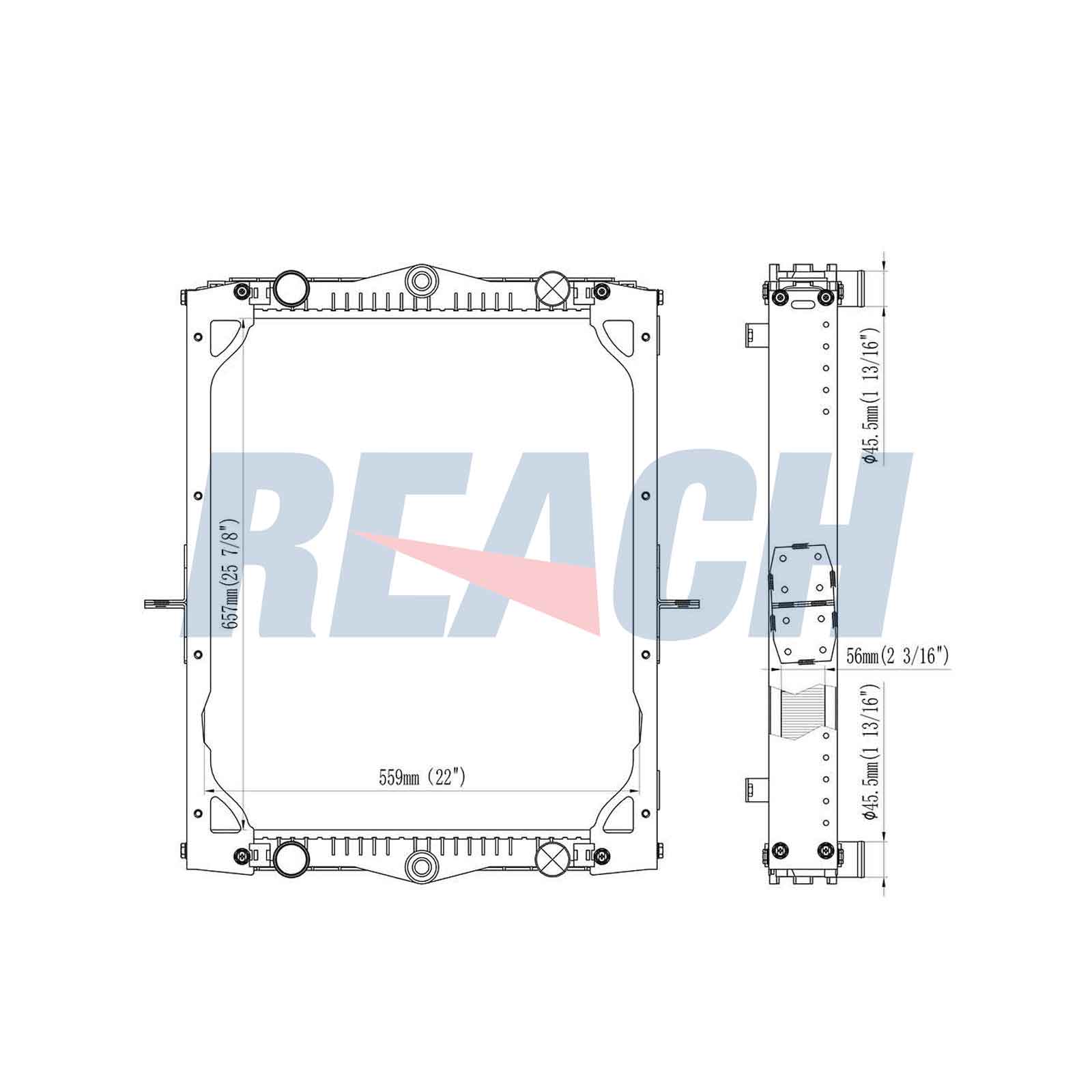 Radiator, racire motor 1.42.11439.156F REACH