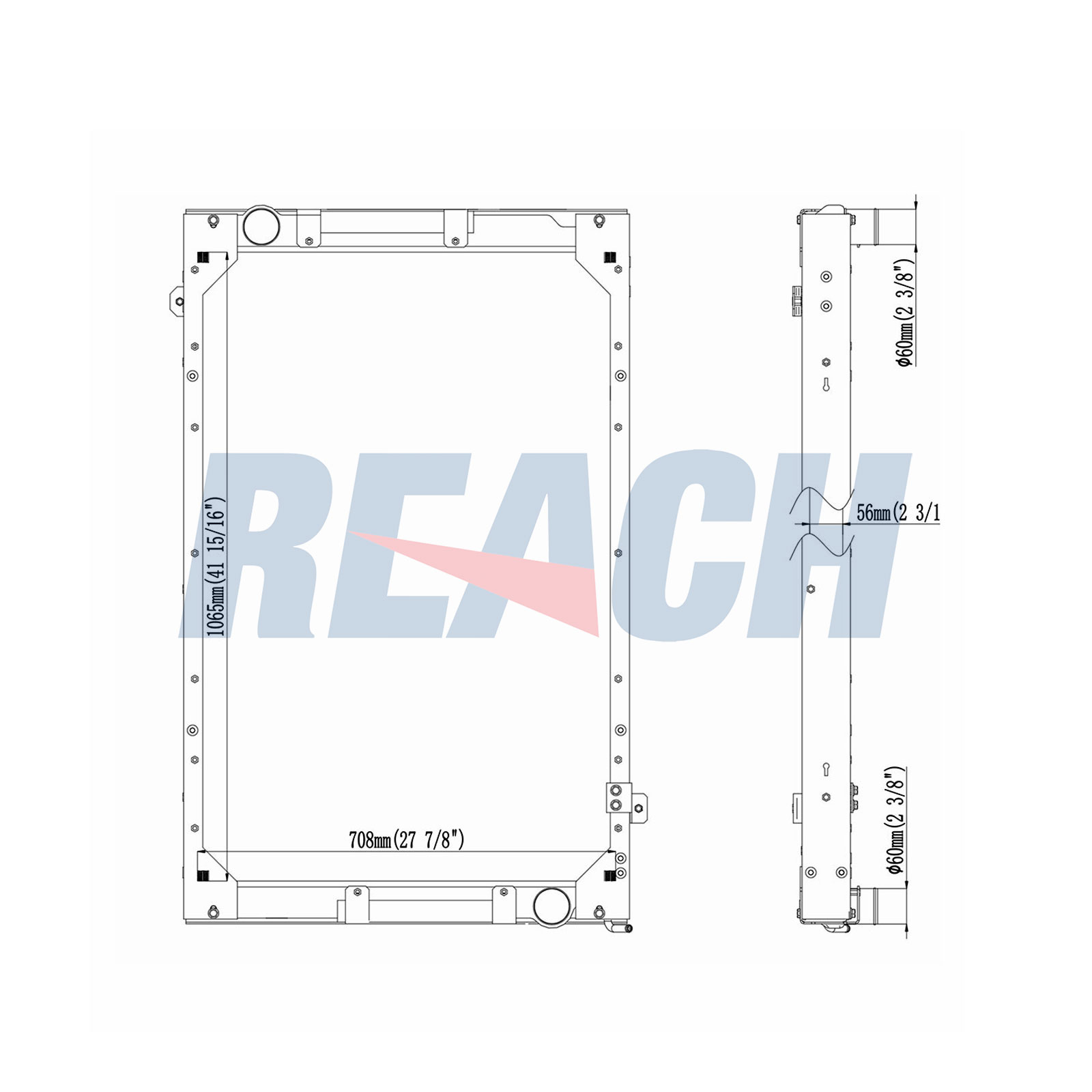 Radiator, racire motor 1.42.11459.456F REACH