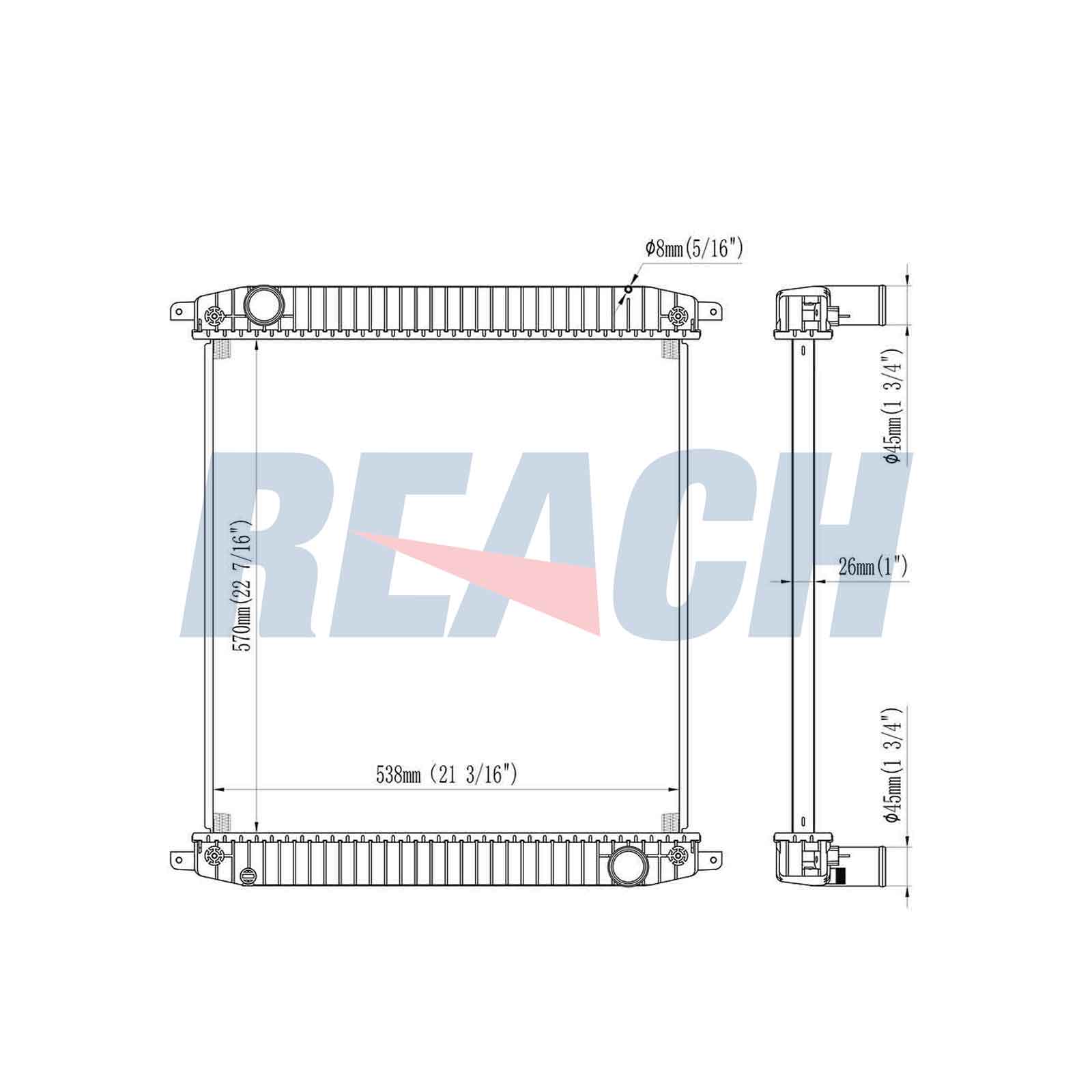 Radiator, racire motor 1.42.11460.126 REACH