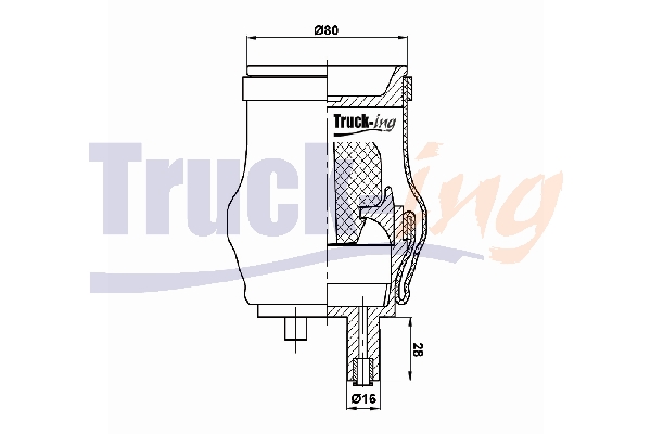 Burduf, suspensie cabina sofer 0194140 Montcada