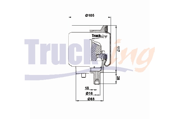 Burduf, suspensie cabina sofer 0194850 Montcada