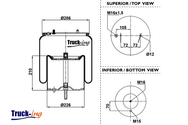 Burduf, suspensie pneumatica 0293240 Montcada