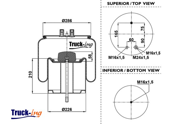 Burduf, suspensie pneumatica 0293250 Montcada