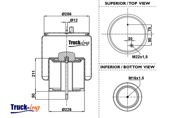 Burduf, suspensie pneumatica 0293275 Montcada