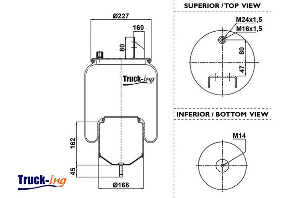 Burduf, suspensie pneumatica 0293390 Montcada