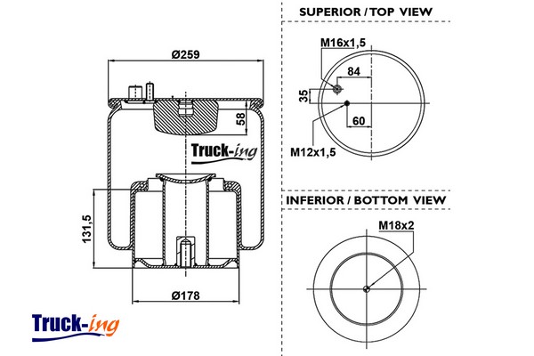 Burduf, suspensie pneumatica 0293415 Montcada