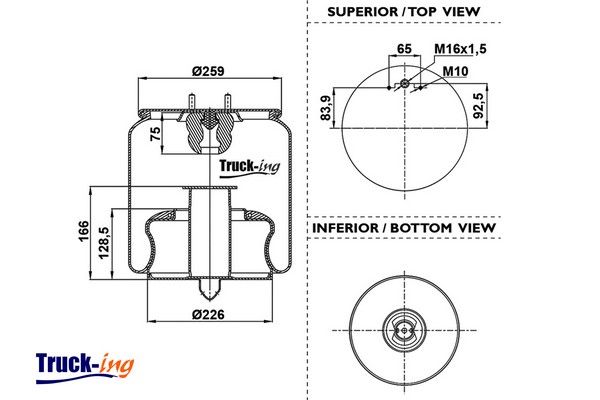 Burduf, suspensie pneumatica 0293455 Montcada