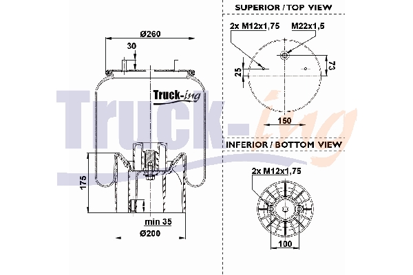 Burduf, suspensie pneumatica 0293475 Montcada
