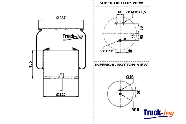 Burduf, suspensie pneumatica 0293515 Montcada