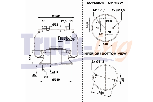 Burduf, suspensie pneumatica 0293525 Montcada