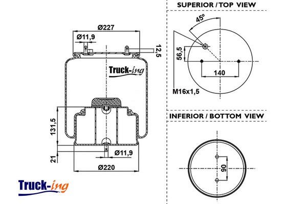 Burduf, suspensie pneumatica 0293545 Montcada