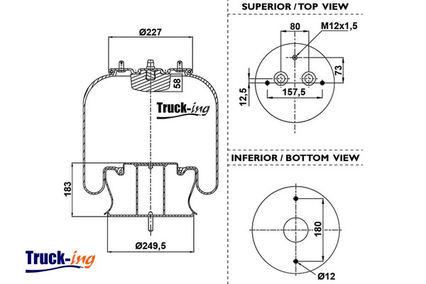 Burduf, suspensie pneumatica 0293550 Montcada