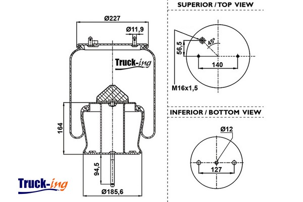 Burduf, suspensie pneumatica 0293555 Montcada