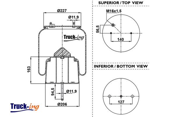 Burduf, suspensie pneumatica 0293565 Montcada