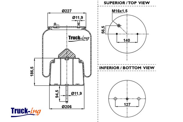 Burduf, suspensie pneumatica 0293575 Montcada