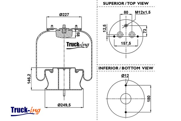 Burduf, suspensie pneumatica 0293615 Montcada