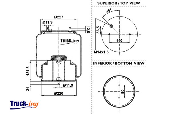 Burduf, suspensie pneumatica 0293740 Montcada