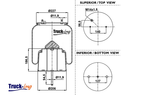 Burduf, suspensie pneumatica 0293750 Montcada