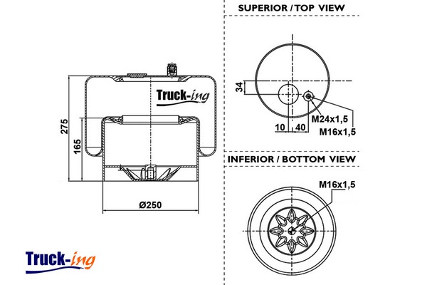 Burduf, suspensie pneumatica 0293755 Montcada