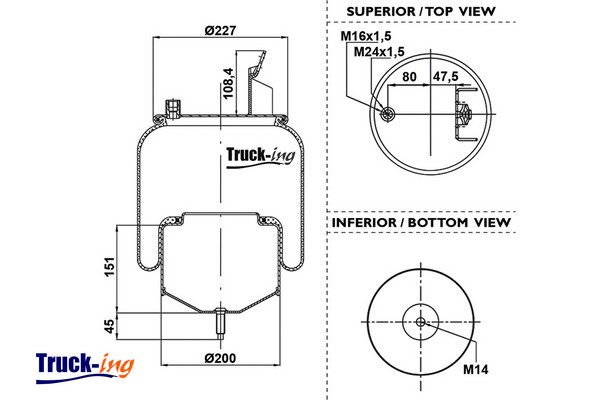 Burduf, suspensie pneumatica 0293830 Montcada