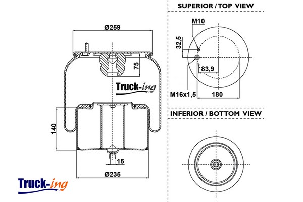 Burduf, suspensie pneumatica 0293850 Montcada