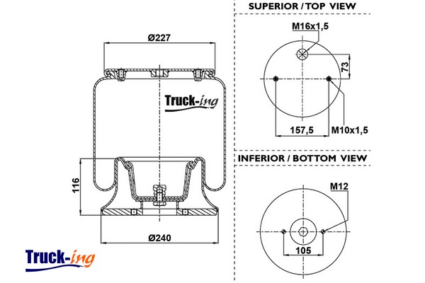 Burduf, suspensie pneumatica 0293940 Montcada