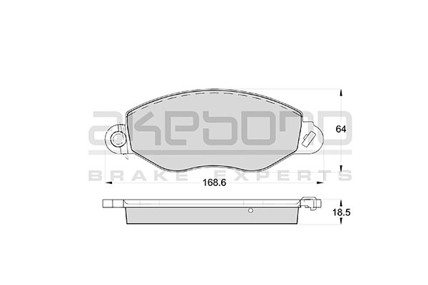 Set placute frana,frana disc AN-8085WK AKEBONO