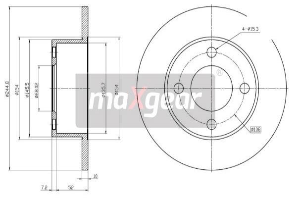 Disc frana 19-0685 MAXGEAR