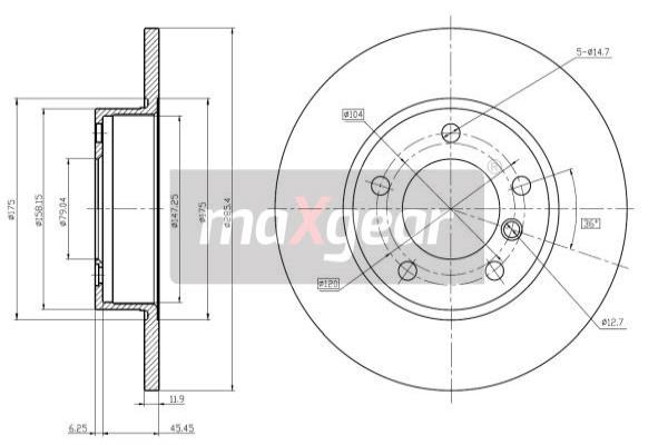 Disc frana 19-0688 MAXGEAR