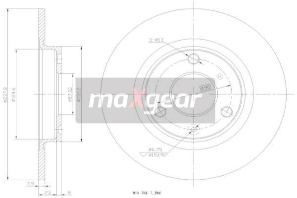 Disc frana 19-0697 MAXGEAR