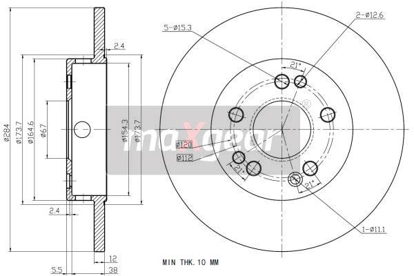 Disc frana 19-0719 MAXGEAR