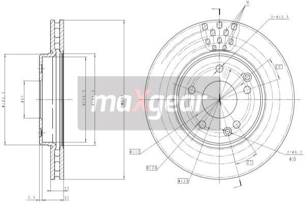 Disc frana 19-0725 MAXGEAR