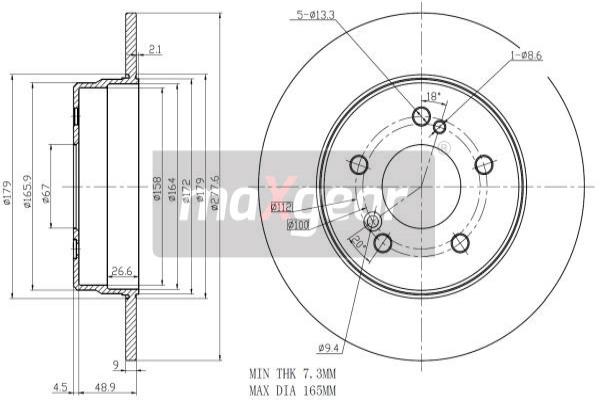 Disc frana 19-0726 MAXGEAR