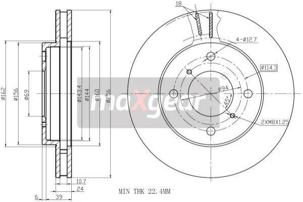 Disc frana 19-0731 MAXGEAR