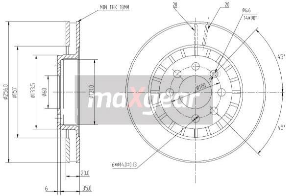 Disc frana 19-0741 MAXGEAR