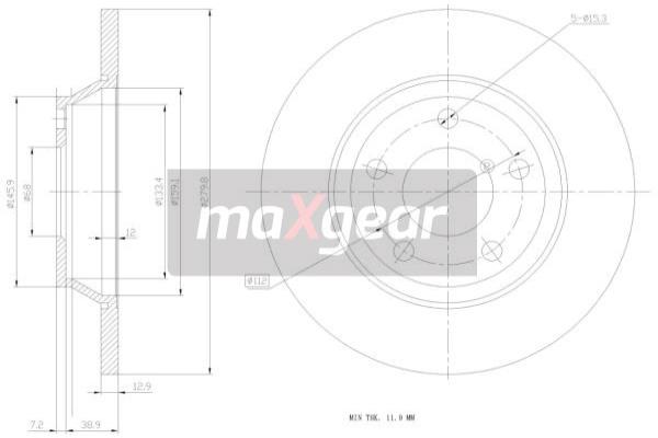 Disc frana 19-0765 MAXGEAR