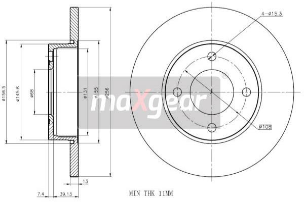 Disc frana 19-0778 MAXGEAR