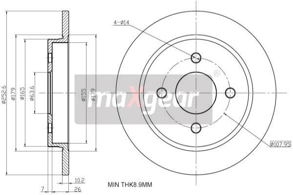 Disc frana 19-0781 MAXGEAR