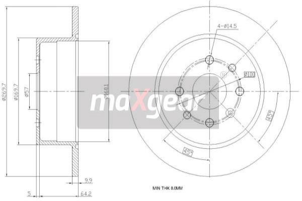 Disc frana 19-0788 MAXGEAR