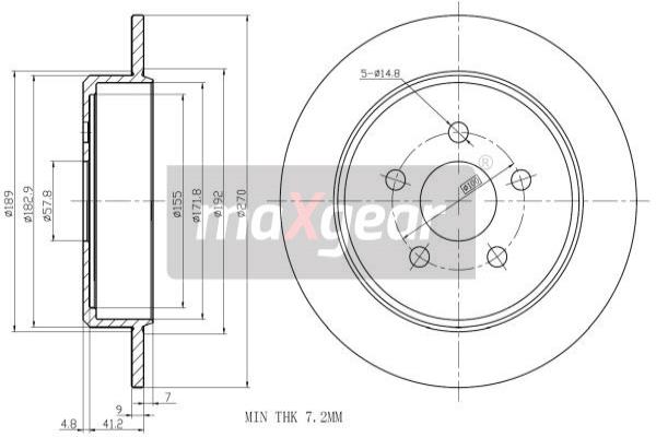 Disc frana 19-0914 MAXGEAR